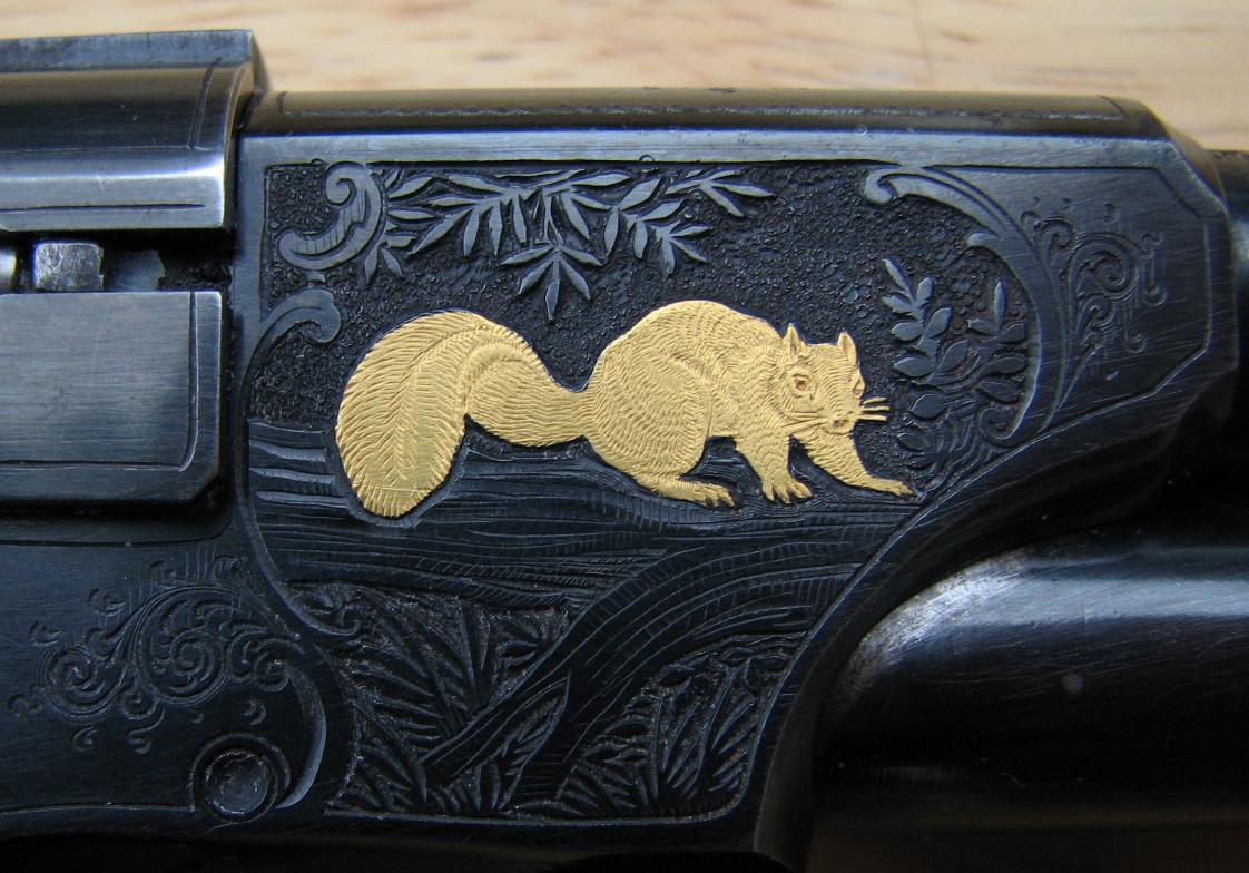gold inlaid squirrel
